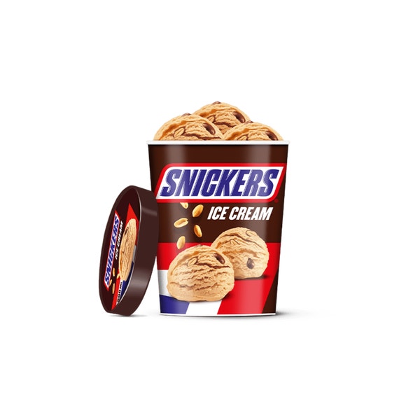 
SNICKERS Chocolate Peanut Ice Cream Tub 500ml
