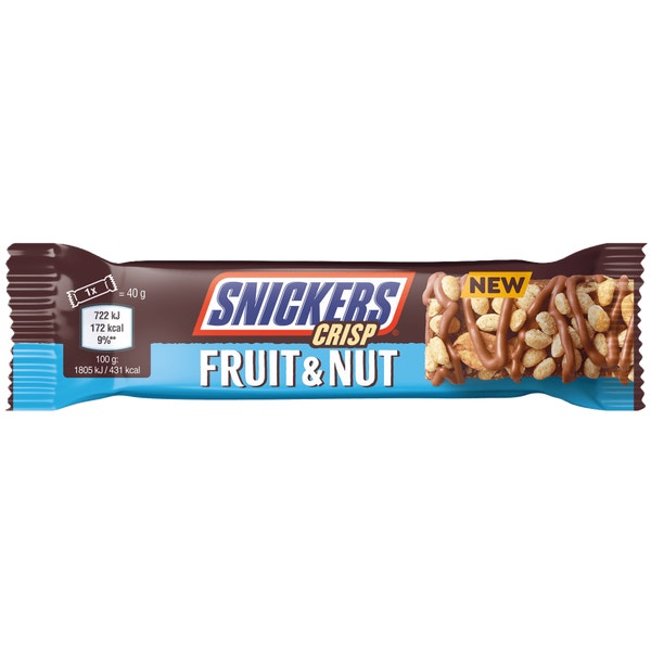 SNICKERS Crisp Fruit & Nut bar 40g
