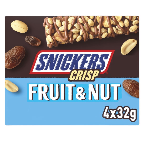 SNICKERS Crisp Fruit & Nut multipack 4x32g
