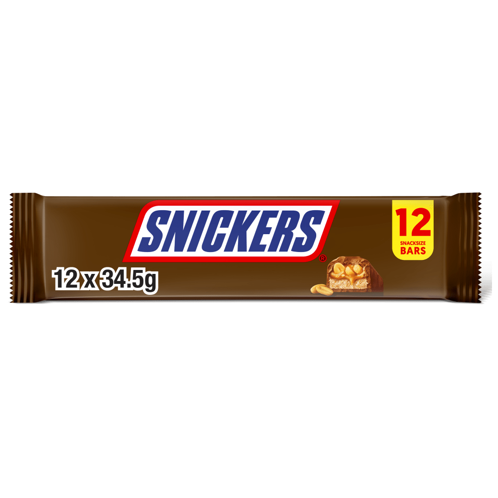 SNICKERS Peanut Multipack Chocolate Bars 12 x 34.5g