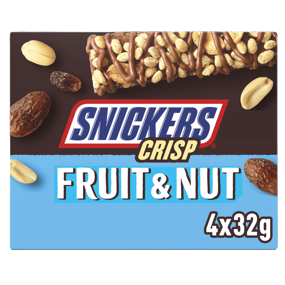 SNICKERS Crisp Fruit & Nut multipack 4x32g